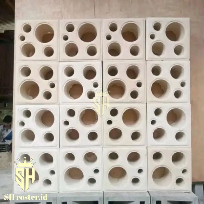 roster beton minimalis 50 pcs pagar motif bubble 2