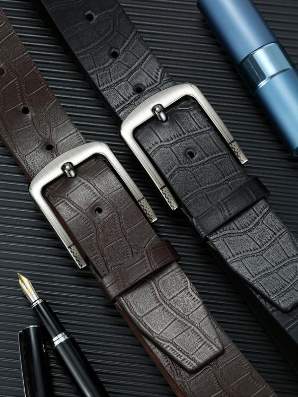 Men's Vintage Fashion All-match Belt, Casual Business Belt for Jeans Trousers, Daily Clothing Decoration, Trendy Exquisite Belt for Birthday Gift 6