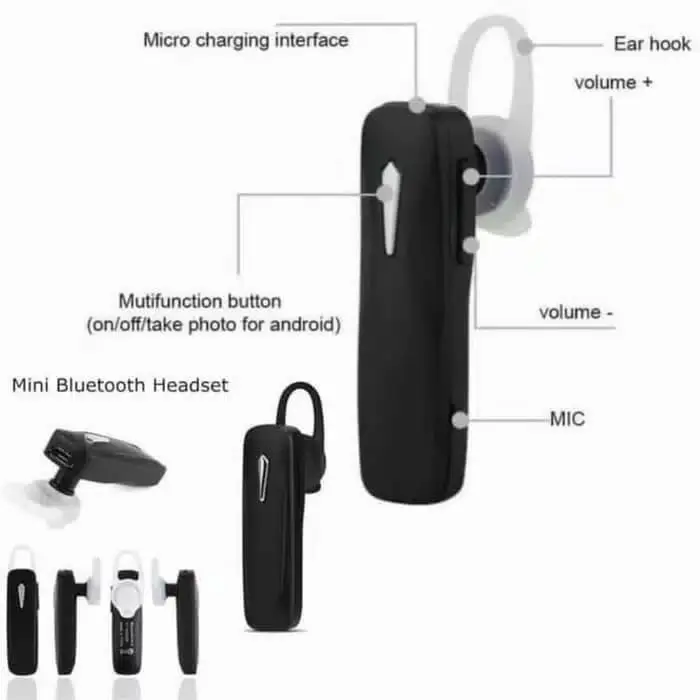 PROMO BELI 1 GRATIS 1 Earphone Bluetooth / headphone bluetooth / Headset Bluetooth Branded Microphone Earphones Headphones Wireless Handsfree 1