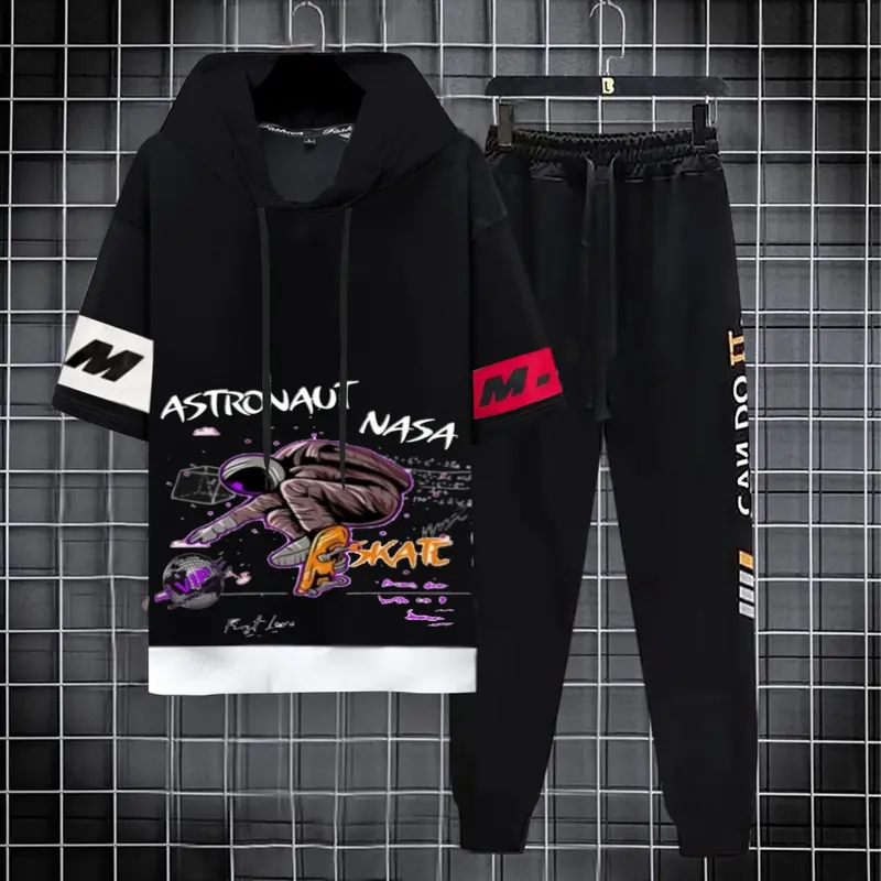 Bisa Cod/kaos distro cowok/Setelan Astronot - Setelan Atasan Kaos Pria/1 set outfit cowok Panjang Pria 1