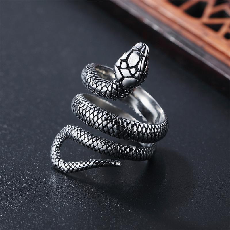 Đồ Trang Trí, Phong Cách Âu Mỹ, Cá Tính, Phong Cách Punk Cổ Điển Thiết Kế Hình Rắn Gió, Phụ Kiện Thời Trang Độc Đáo 3
