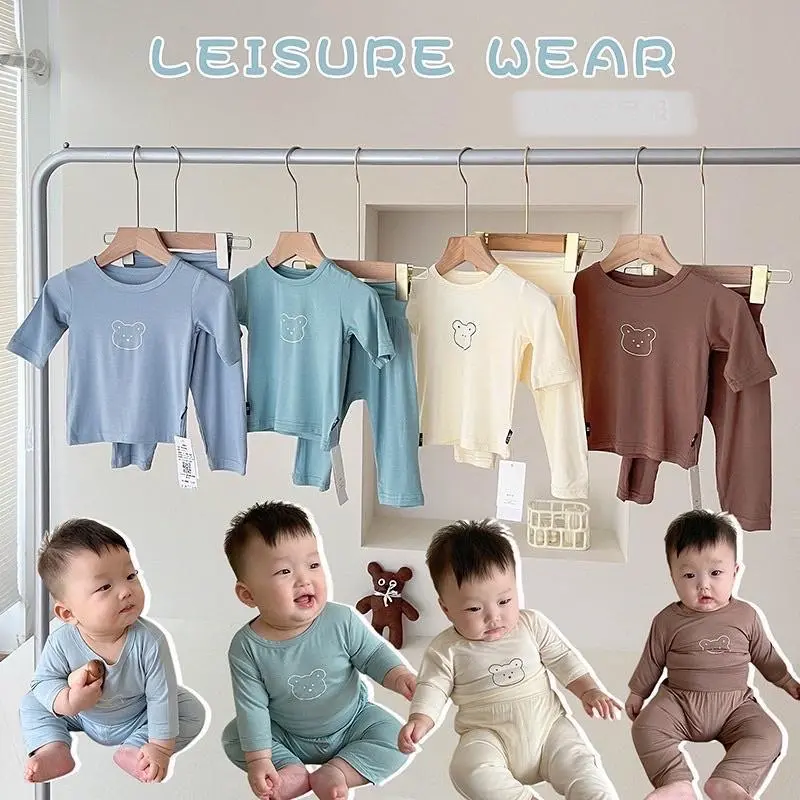 BỘ THUN LẠNH CẠP CAO HÌNH GẤU CHO BÉ