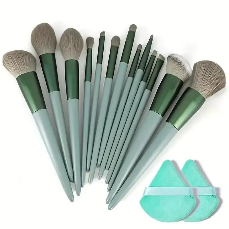 Product Introduction of Makeup Brush Set soft fluffy professona cosmetic foundation powder eyeshadow Kabuki blending make up brush beauty tool makeup 12