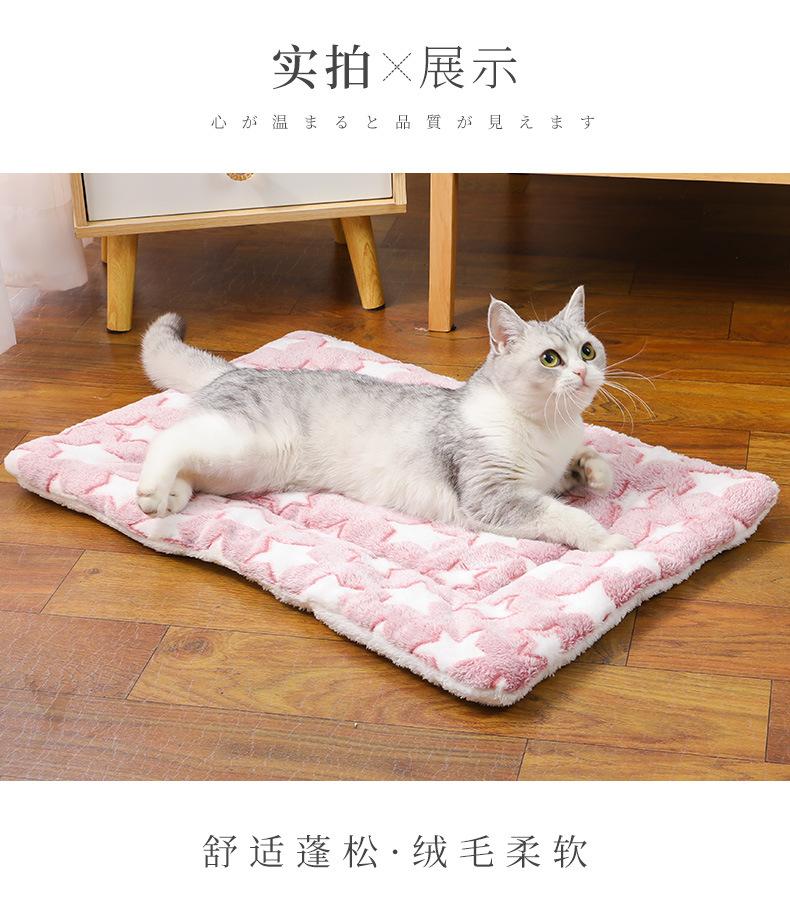 Product Introduction of Thickened Autumn and Winter Warm Floor Mat, Cat for Common Dogs Blanket Mat 12