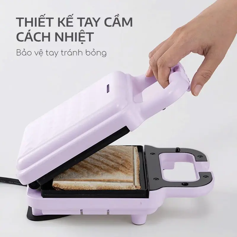 Máy Nướng Bánh Mì Sandwich SEKA SK560 , Máy Kẹp Nướng Bánh Mì Chín Nhanh Đều BH 12 Tháng SP412326266 6