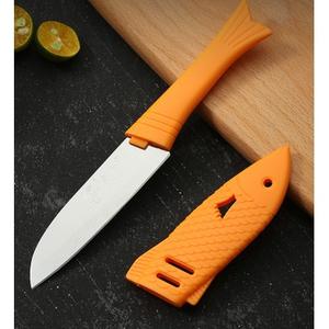 Dao Thái Hình Cá Có Nắp Đậy An Toàn, Dao Gọt Hoa Quả Tỉa Hình