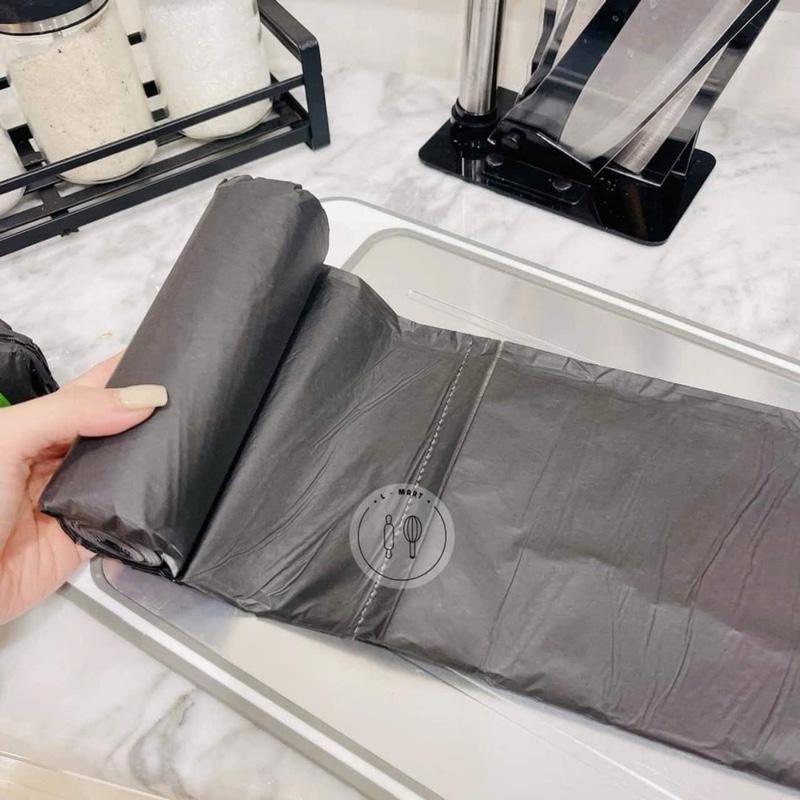 Combo 9 Cuộn Bao đựng rác size trung kích thước 55cmx65 cm Set 3 cuộn túi đựng rác tự hủy sinh học túi cỡ trung 4