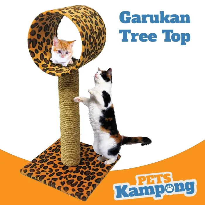 Garukan kucing mainan rumah Tree scratch post 0