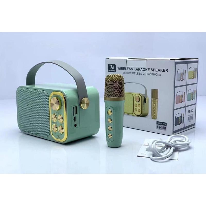 Loa Karaoke Bluetooth YS-103 Kèm 1 Micro Không Dây,