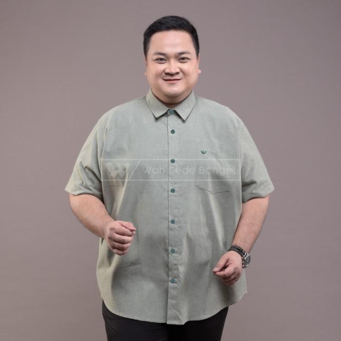 Kemeja Pria Basic Jumbo Big Size Ukuran Besar XXL XXXL WGB Pendek 5