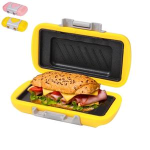 [高速配送]ポータブル電子レンジサンドイッチメーカー、サンドイッチ、朝食トースト、ホットドッグを作ります。 レシピ付き。