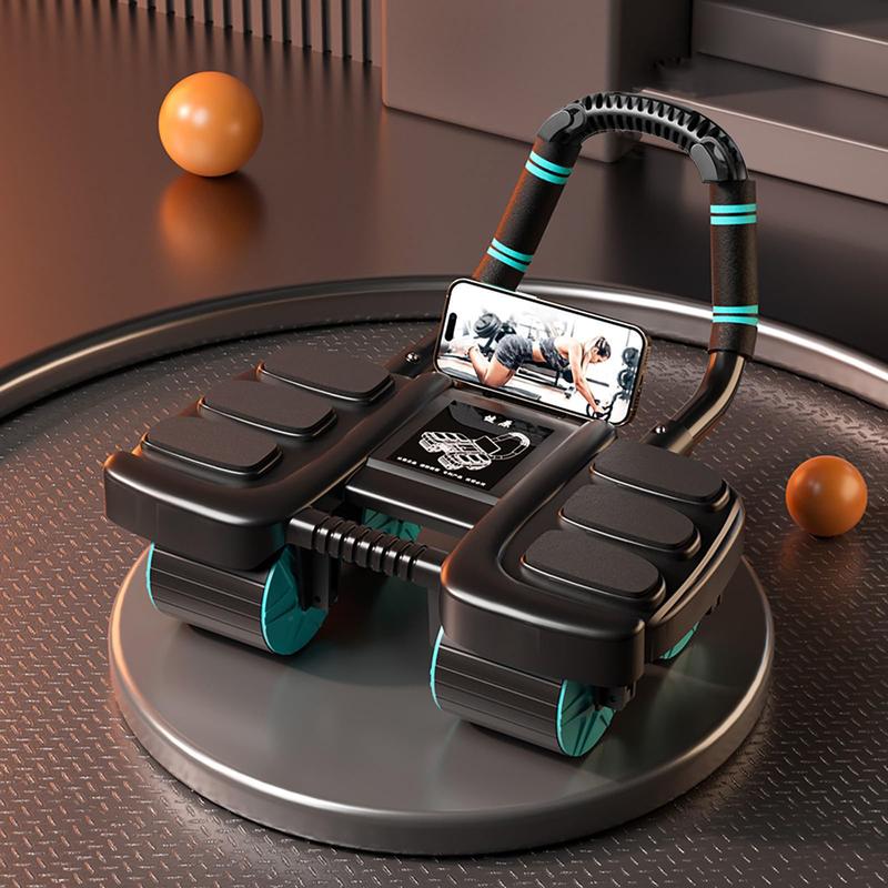 Ab Wheel Roller with Elbow Support - Automatic Rebound Abdominal ...