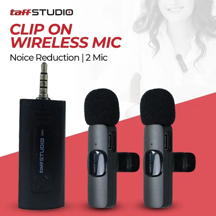 Microphone Clip Wireless - Portable Mic Clip for Iphone and Android Smartphone Condenser 3