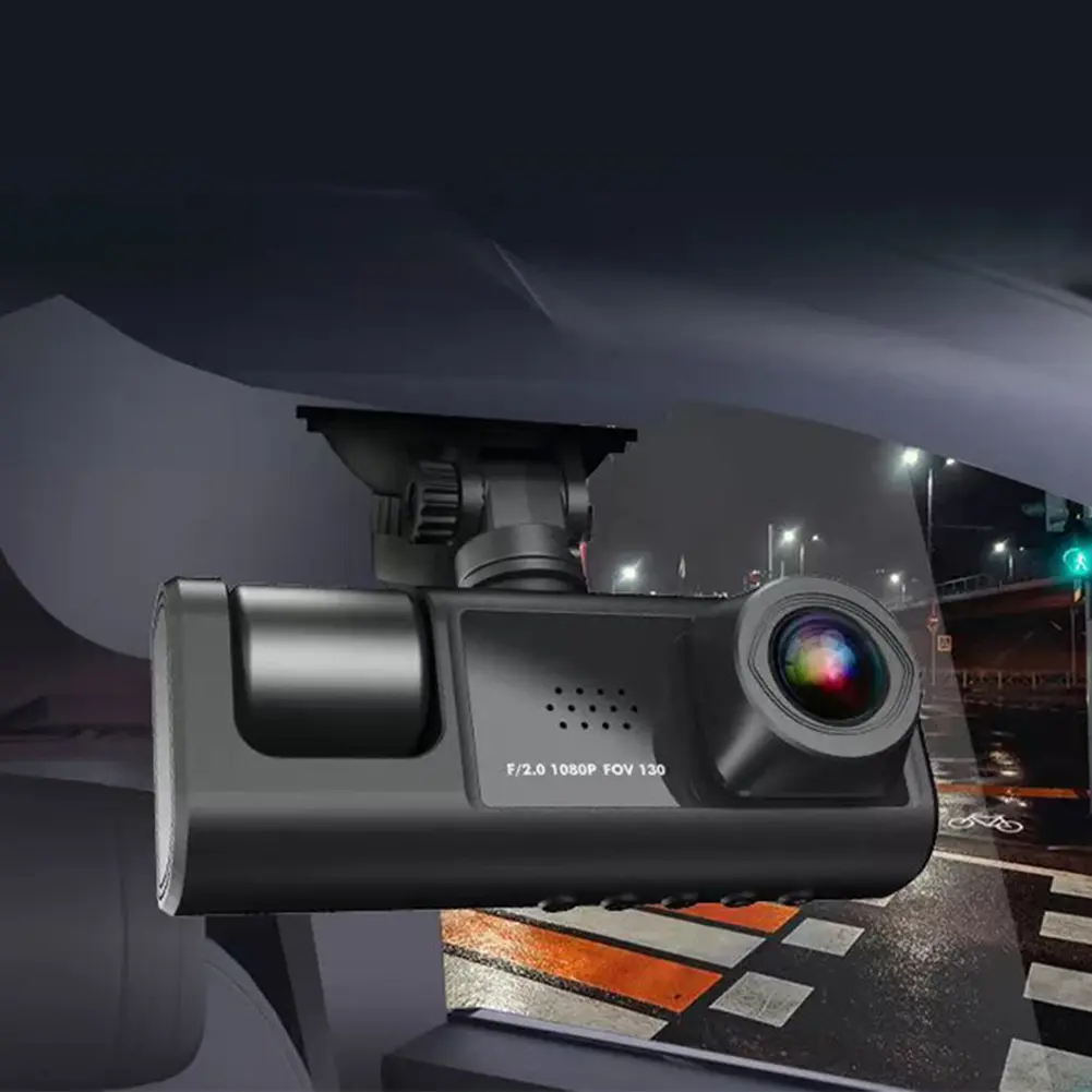 1080P Triple Dash Cam Front and Rear Inside Car Dash Camera Night ...