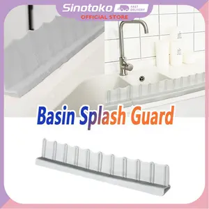 Penahan Air Splash Guard Dapur – TPR Anti Deformasi, Cangkir Hisap Reusable, Cocok Wastafel/Kamar Mandi