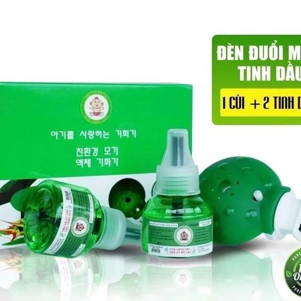 Bộ đèn đuổi muỗi HQ (1 cùi điện -2 lọ tinh dầu)