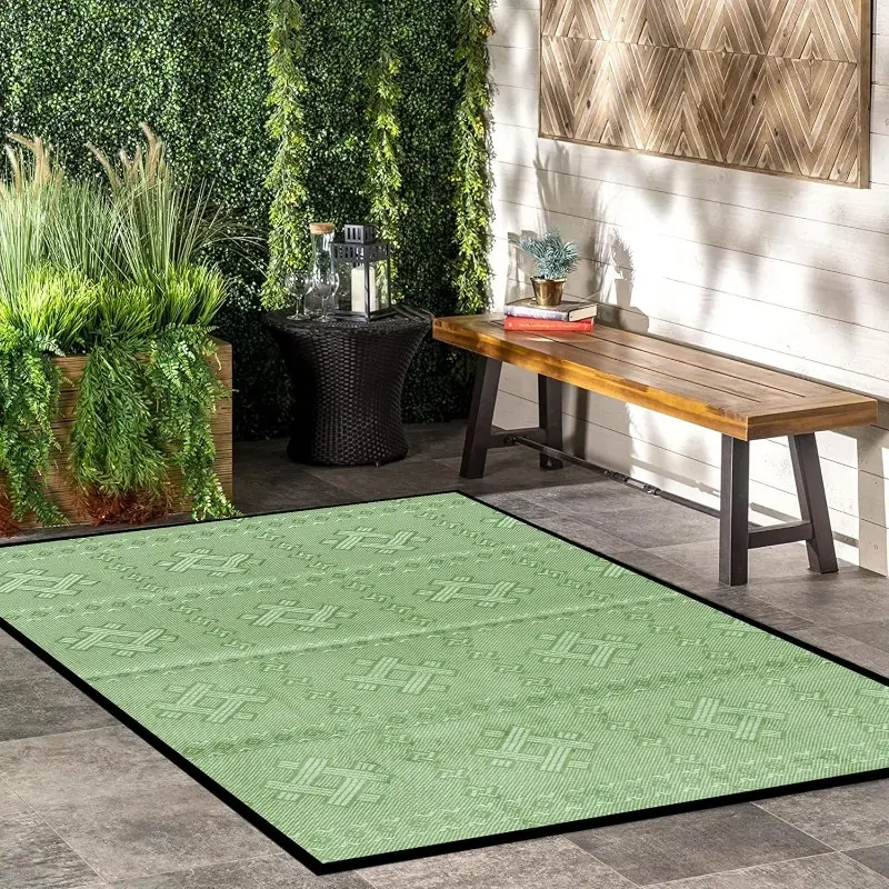 Outdoor Rug Waterproof, 150x100cm, Picnic Blanket Lightweight Foldable Plastic Reversible Mat for Beach Camping Garden RV Patio Decking Balcony