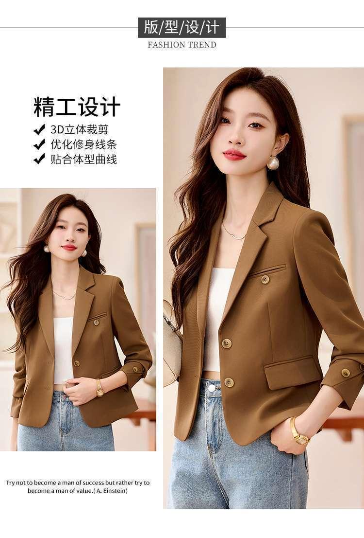 Product Introduction of Áo Khoác Vest Ngắn, Cao Cấp, Thích Hợp Cho Mùa Xuân Và Mùa Thu, Hàng Mới Về Năm 2025, Phong Cách Thường Ngày Nhỏ Thanh Lịch, Bộ Đồ Công Sở, Dành Cho Nữ, Áo Trên Top Women 7