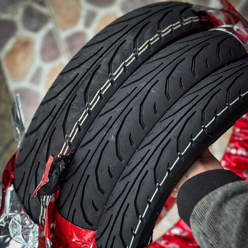 Vỏ lốp xe Camel gai Dunlop T900 cho tay ga size 14 inch ( lốp đúc không rụt )