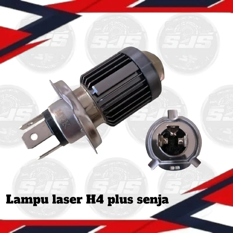 Lampu LED Utama Motor Mobil H-4 Laser D2 2 Warna Putih/Kuning & Putih/Putih DC Car 1
