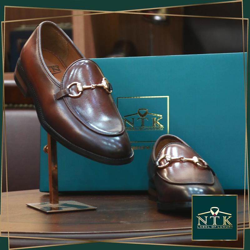 Giày Lười NTK Nam Horsebit Loafer Coffee - Da Bò Ý - Bảo Hành 24 Tháng - Bảo Dưỡng Trọn Đời - Shoes