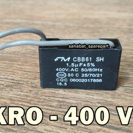 KAPASITOR KIPAS ANGIN 1.2 / 1.5 / 1.8 MIKRO 2