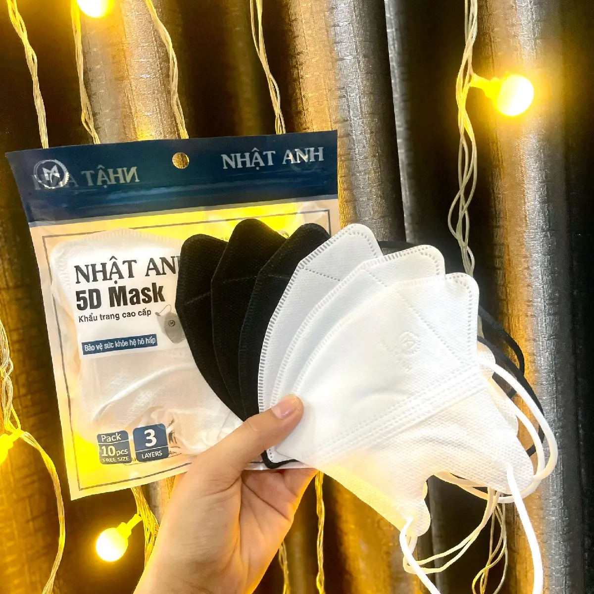 Thùng 100 Chiếc Khẩu Trang 5D Nhật Anh Mới Phụ Kiện Khuyên Tai