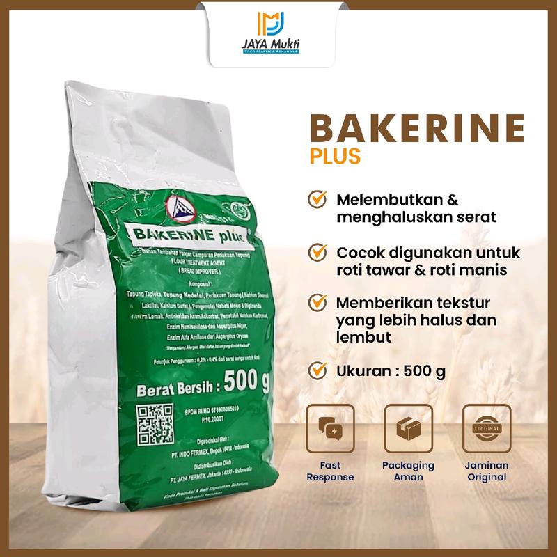 Bakerine Plus 500Gr Bread Improver Bahan Penghalus Kue Roti Cake ...