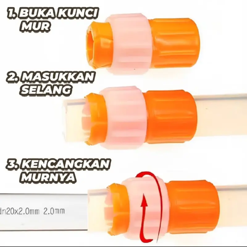 Sambungan Kran Air Konektor Selang Kran Alat Sambungan Kran 3