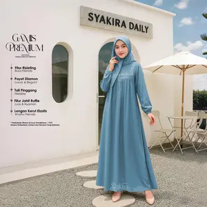 Gamis Premium Crinkle Airflow Busui Friendly Model Payet Mutiara 2026 M L X XXL XXXL Jumbo