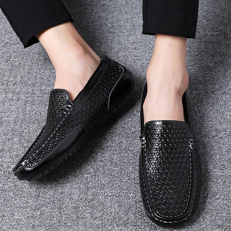 Product Introduction of Giày Da Cho Nam, Khâu Tay, Da Thật, Phong Cách Anh Quốc Ruoshuai, Xuyên Biên Giới, Ngoại Cỡ, Thiết Kế Khoét Lỗ Giày Doug Shoes 22