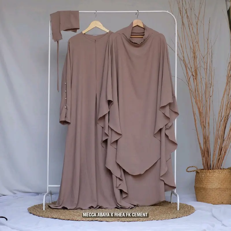 Mecca Abaya X Rhea FK Gamis Wanita Crinkle 4