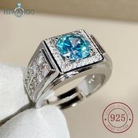 Gambar HIWANGO 925 Cincin Pria Berlian Penuh Zircon 5A Biru Platinum Berlapis Bukaan Mewah Perak Pt950 dari HIWANGO Kab. Gresik 3 Tokopedia