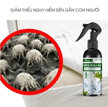 Chai xịt côn trùng 100ml diệt bọ chét, rệp giường, mạt giường, bụi bẩn trong nhà tiện dụng