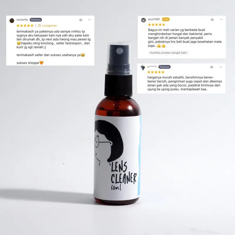 Cleaner/Spray/Cairan Pembersih Anti Bakteri Lensa Kacamata by zonakacamata 1