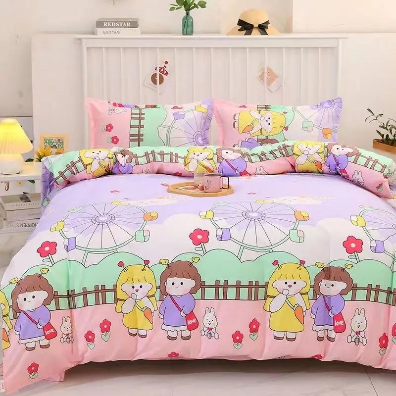 Vỏ Chăn Một Mảnh, Chất Liệu Thân Thiện Với Làn Da 100%, Vỏ Chăn Chải, Vỏ Chăn Đôi, Vỏ Chăn Ký Túc Xá Sinh Viên Đơn, Bộ Đồ Giường 8