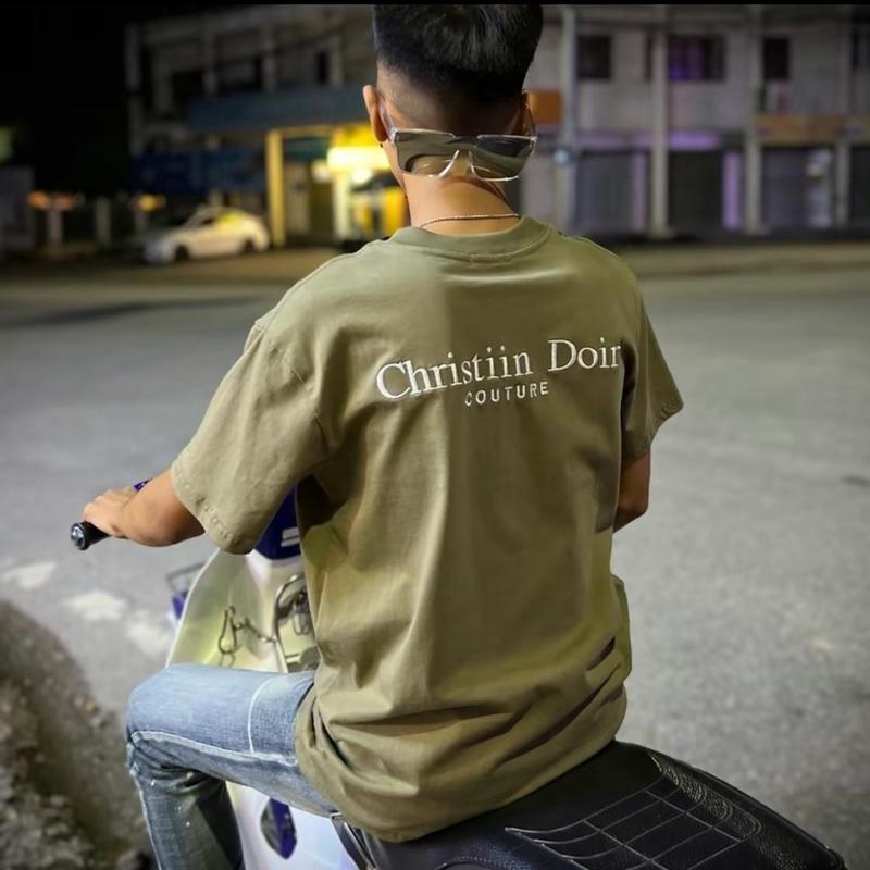 Áo phông dìi or chất cotton co giãn mát lạnh nam nữ  Cổ Tròn 2