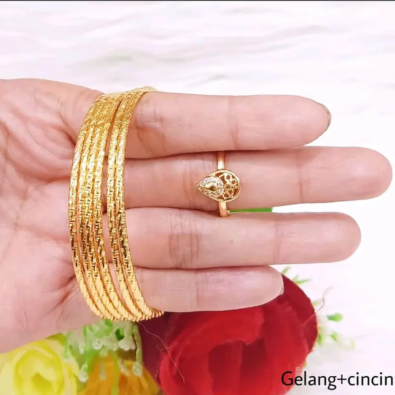 SET LENGKAP ANAK TITANIUM TERBARU 005 kalung liontin gelang cincin anting 2