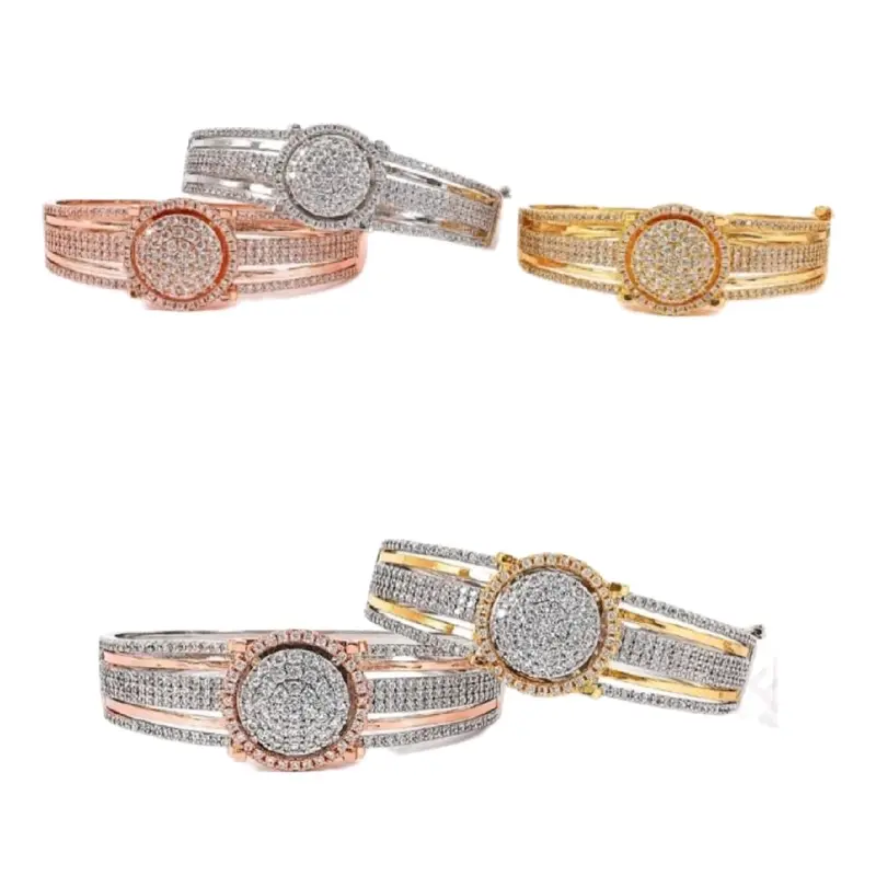 Cellineacc-Gelang Bangle Wanita Bella Korean Style Aesthetic Super Mewah Elegant Fashion Mata Zircon Aksen Bulat Halus Lux Gelang 1