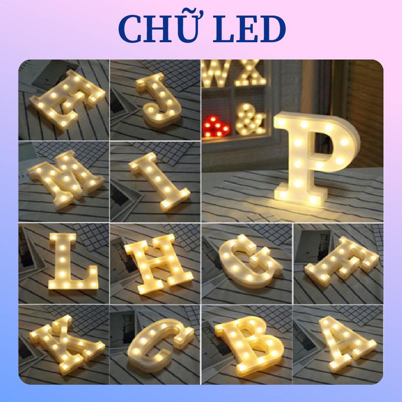 [TẶNG KÈM PIN] Chữ Cái Đèn Led, Chữ Led Trang Trí Cao 22cm C - TikTok ...