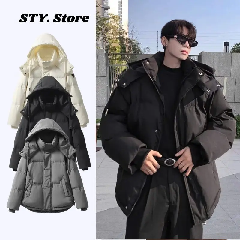 Áo Khoác Phao Nam Nữ , Áo Phao Đại Hàn Form Rộng Có Mũ Phong Cách Hàn Quốc Mẫu Thu Đông 2024 - AP19xin Jacket Menswear