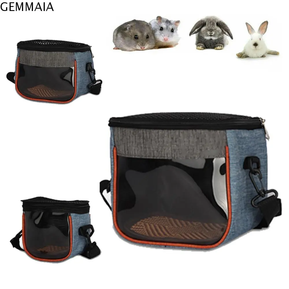 GEMMAIA Breathable Chinchilla Go Out  Bear Hamster Outdoor Pet Carrier Bags Small Pet Carry Pouch Bag Travel  Bags