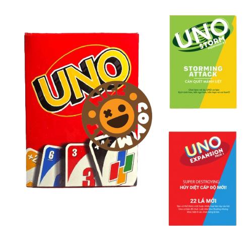 Boardgame Uno Tặng kèm 2 bản mở rộng Bộ Bài Thẻ Bài Cards