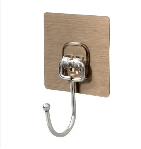 Móc dán tường INOX 304 chịu lực 5kg, miếng dán tráng bạc mocdantuong
