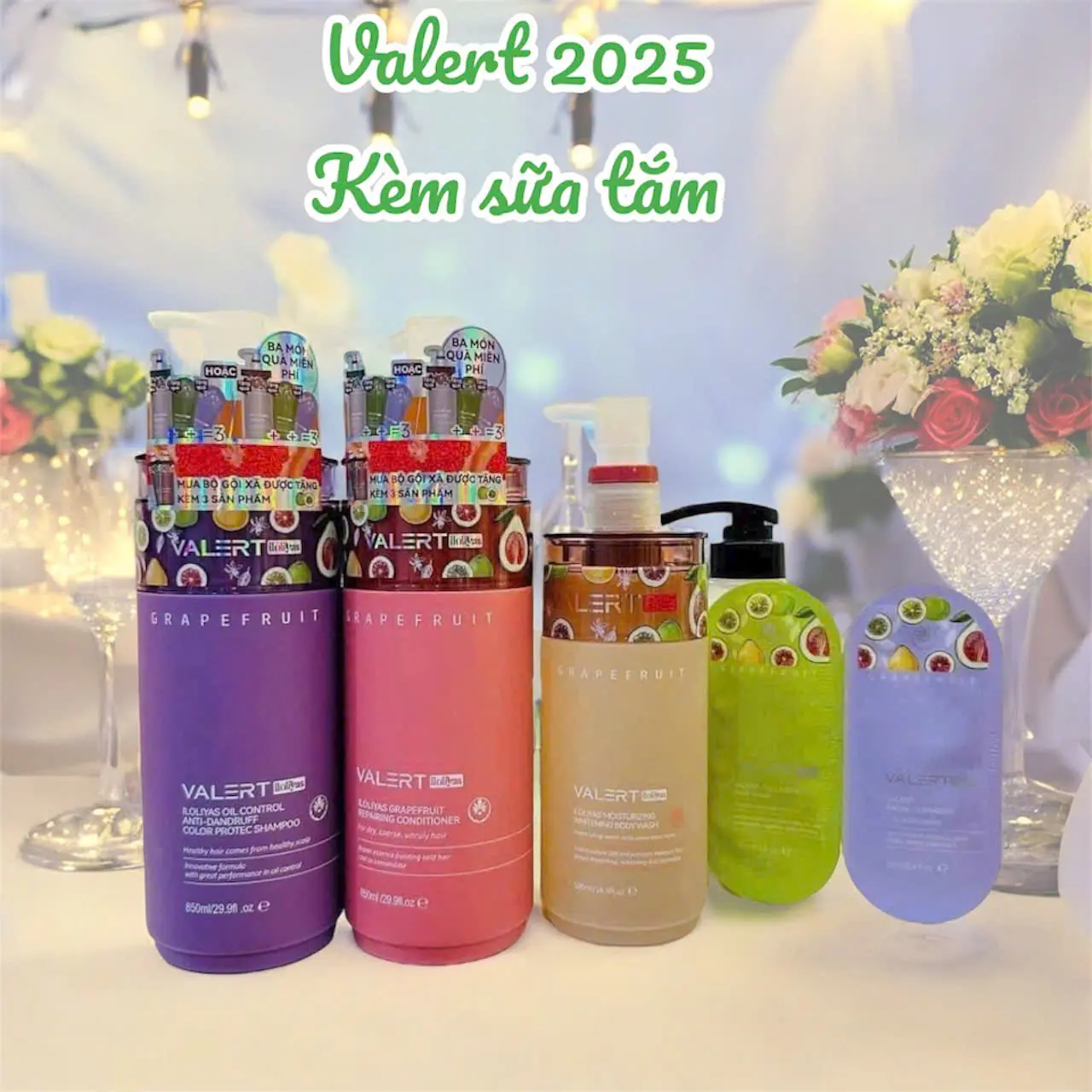 Valert Plus 2025 cặp dầu gội bưởi mẫu mới Kèm sữa tắmDưỡng tóc mềm mượt chống rụng kích thích mọc tóc Chăm Sóc Tóc từ gốc tới ngọn dung tích 850ml