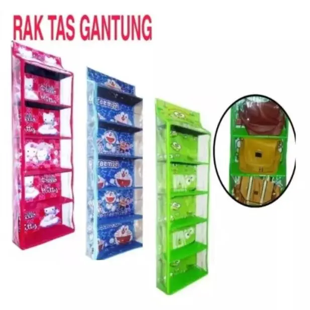 Promo Rak tas gantung karakter hbo zipper hanging bag organizer bags dewasa hello kiitty doraemon minnie Cod