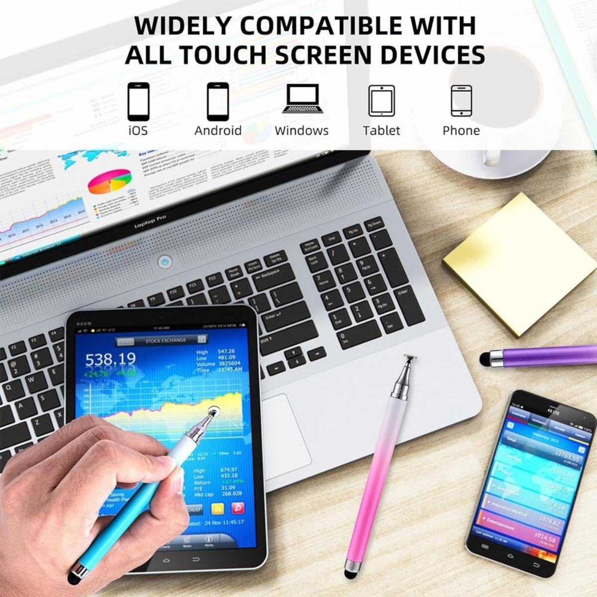 【2-in-1 Super Sensitif】Pena Stylus Silikon Universal: Responsif, Presisi, & Multi-Fungsi untuk Menggambar, Memotong, dan Memantulkan di Semua Tablet & Ponsel