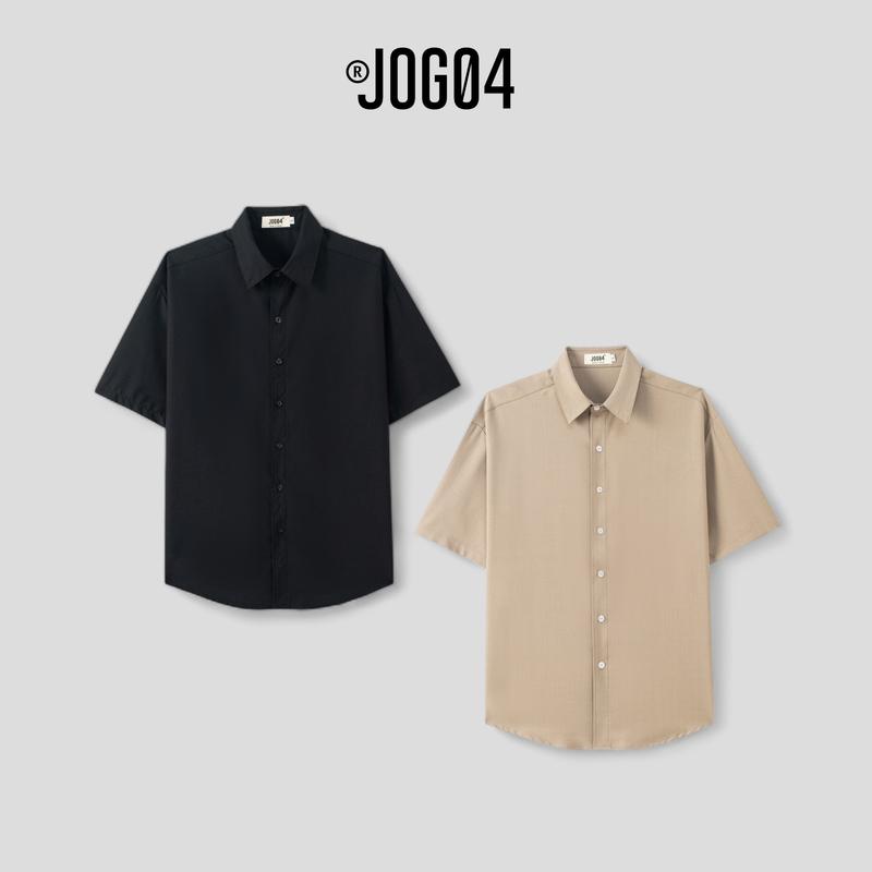 Áo sơ mi cộc tay JOG04 - Chất liệu 100% cotton , thoáng mát