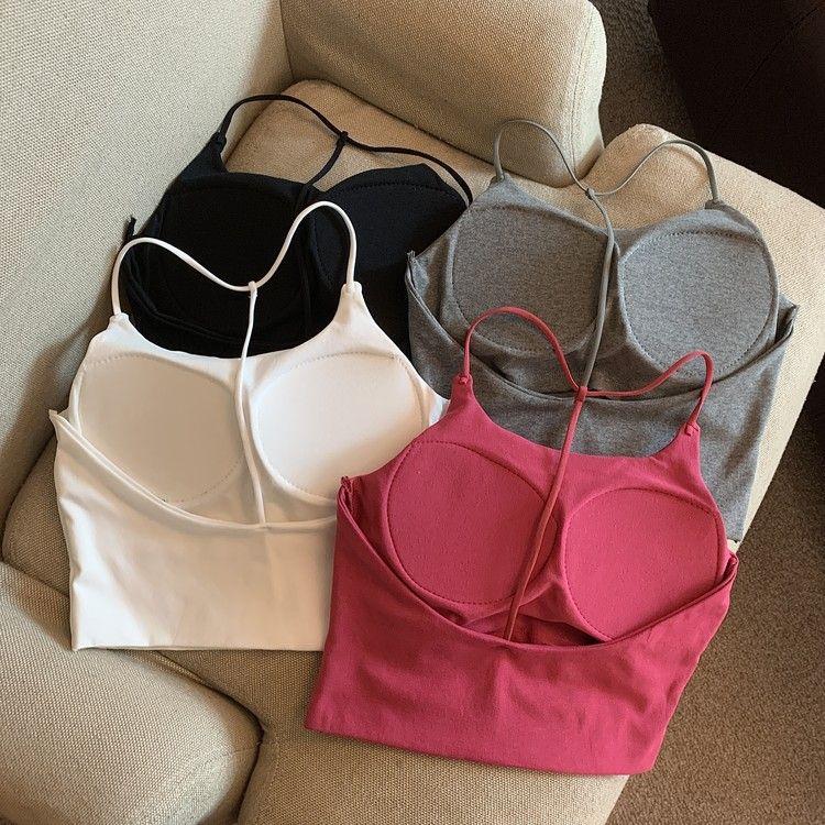 Product Introduction of Áo Vest Hai Dây Nhỏ Lưng Đẹp Cô Gái Nóng Bỏng Thuần Khiết, Đệm Ngực Nữ, Có Thể Mặc Ngoài Trời Và Trong, Thiết Kế Hở Lưng Mỏng, Áo Mặc Trong, Năm 2025 4