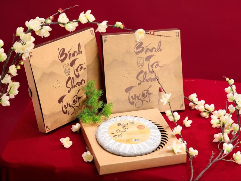 Bánh Trà Shan Tuyết Phổ Nhĩ Sống 357gram Nước Trà Chè Tea